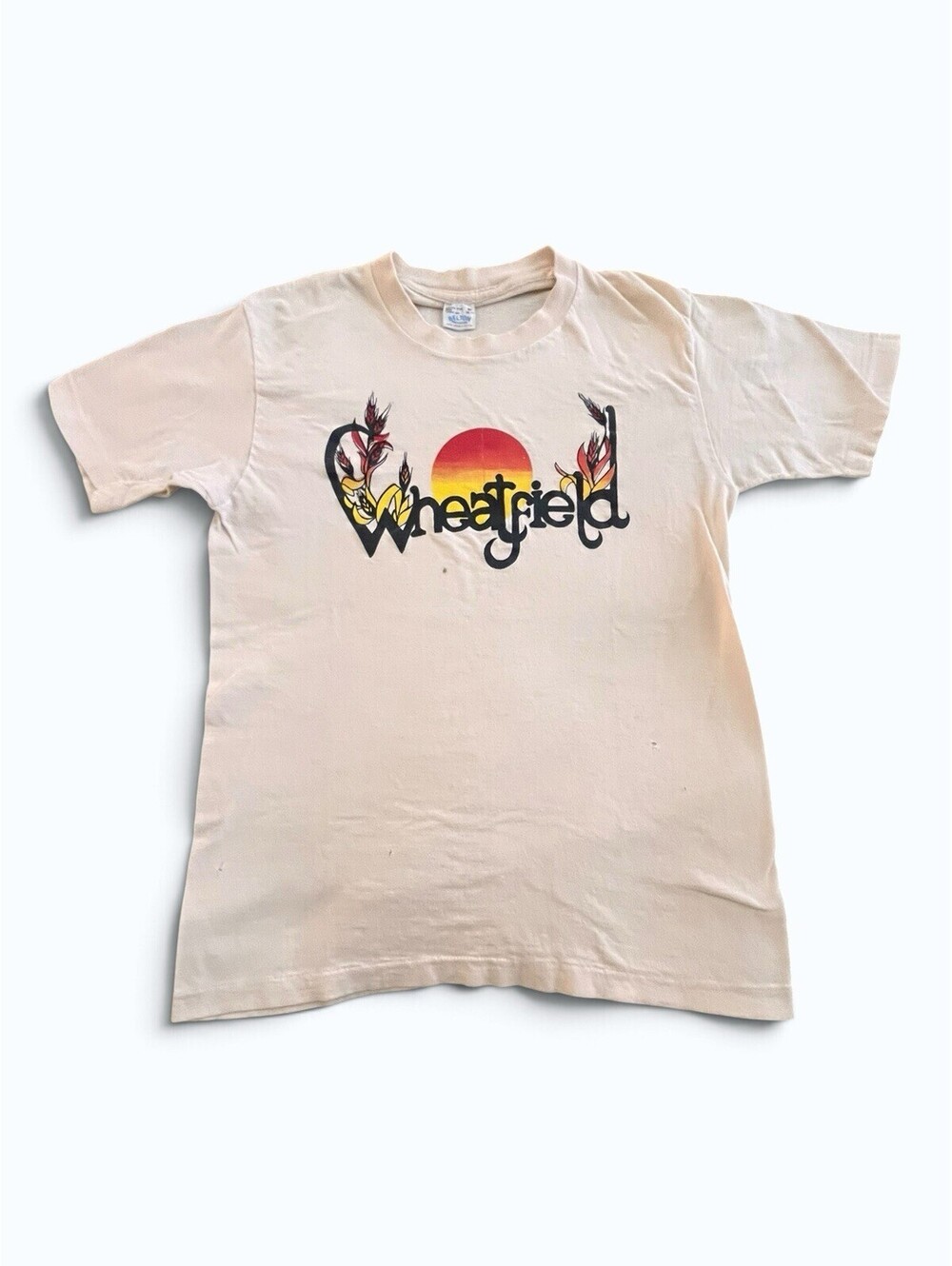Vintage Wheatfield Band T-Shirt 70s 80s Single Stitch Country Rock Concert Tee M